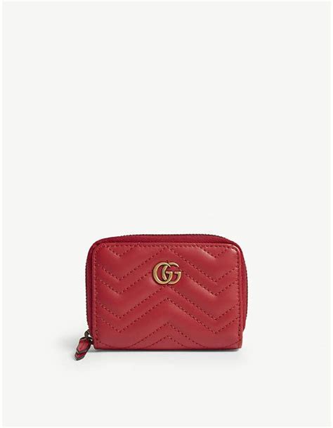 gucci marmont small quilted wallet|Gucci Marmont zip around wallet.